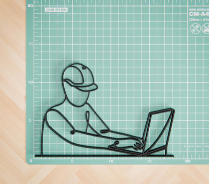 Anatolian Gift BoxComputer Engineer - Customized Line Art Figure