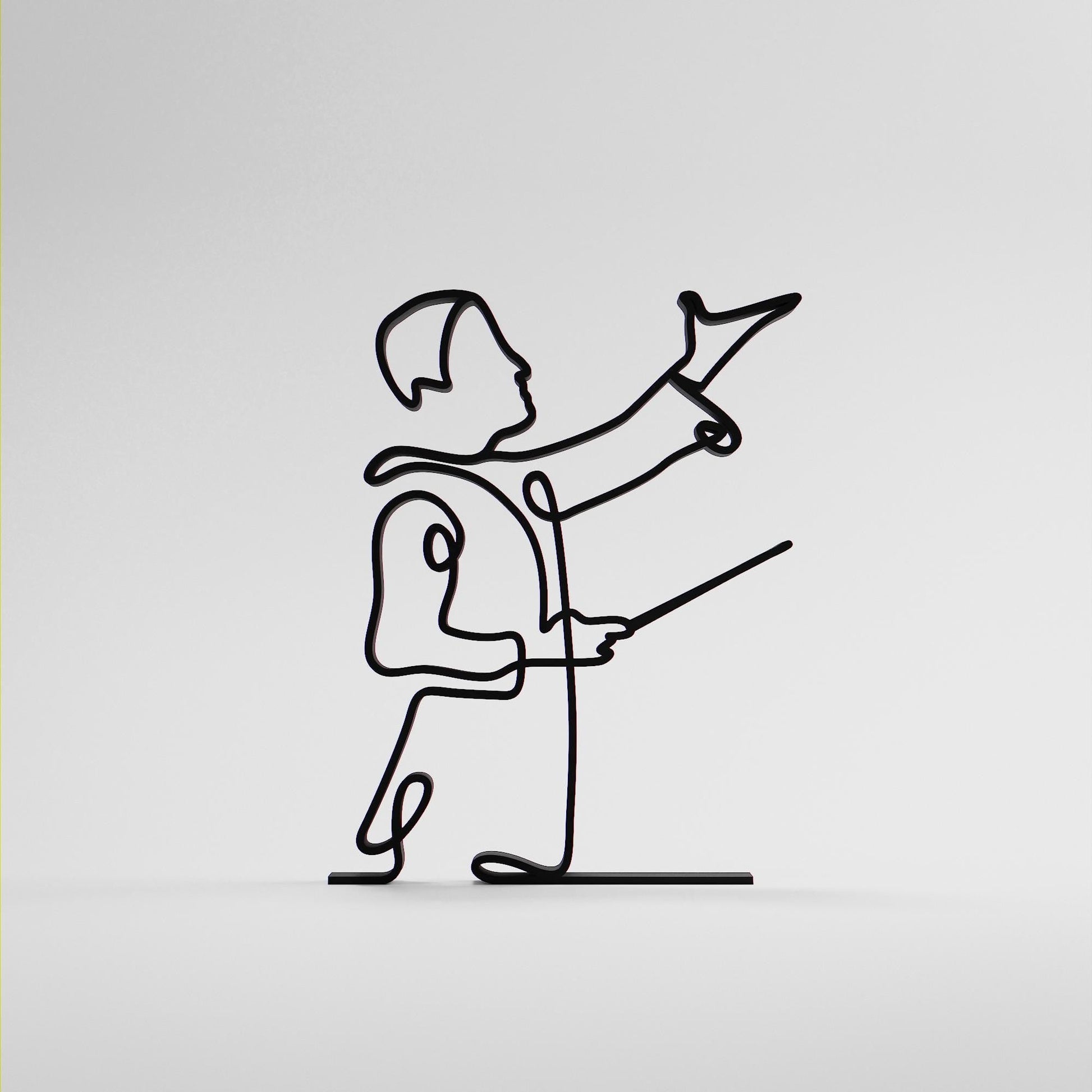 Anatolian Gift BoxConductor - Customized Line Art Figure