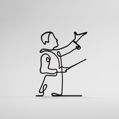 Anatolian Gift BoxConductor - Customized Line Art Figure