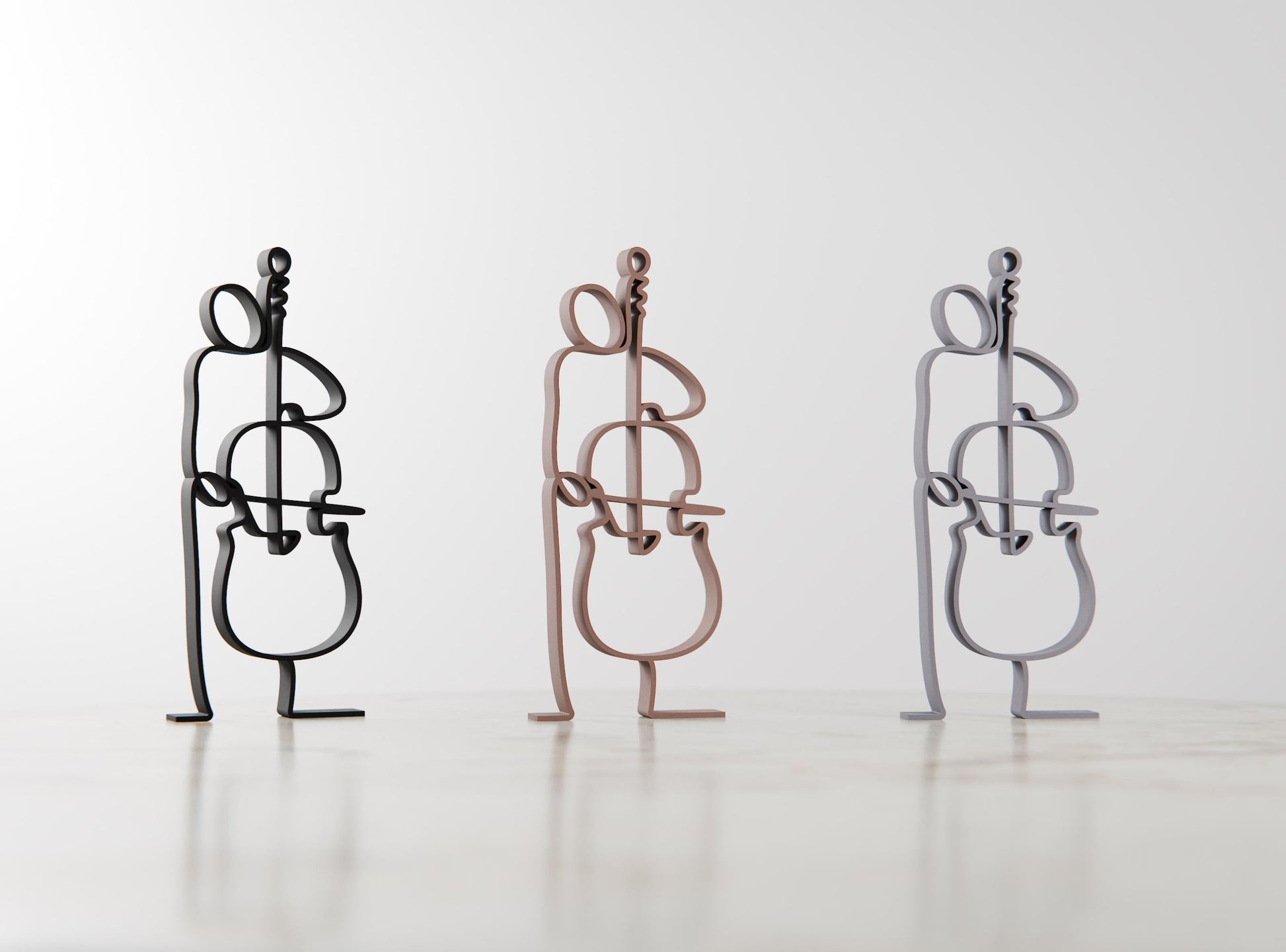 Anatolian Gift BoxContrabass Player - Customized Line Art Figure