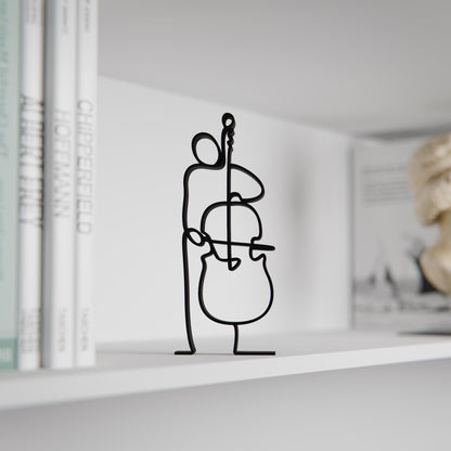 Anatolian Gift BoxContrabass Player - Customized Line Art Figure