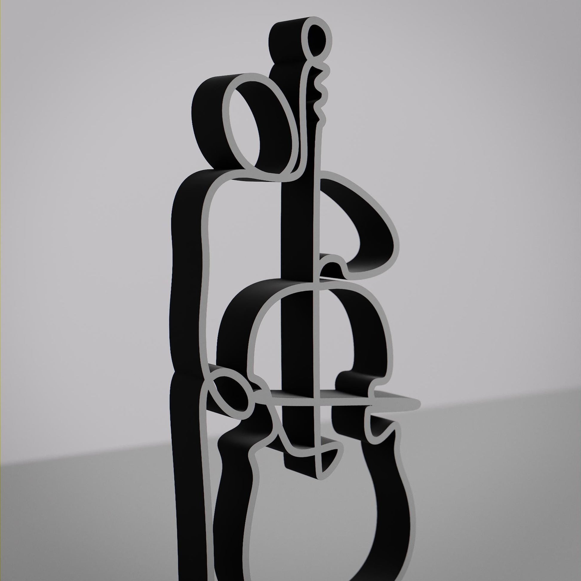Anatolian Gift BoxContrabass Player - Customized Line Art Figure