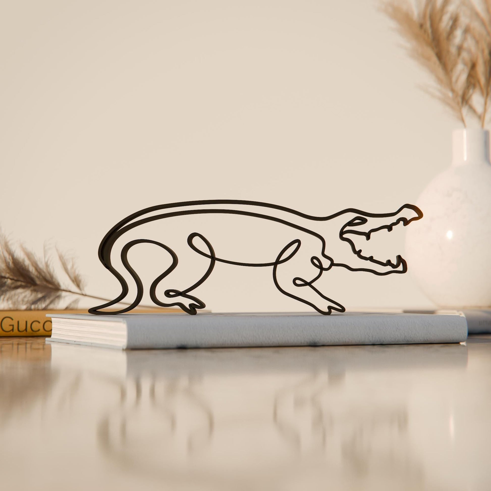 Anatolian Gift BoxCrocodile - Line Art Figure