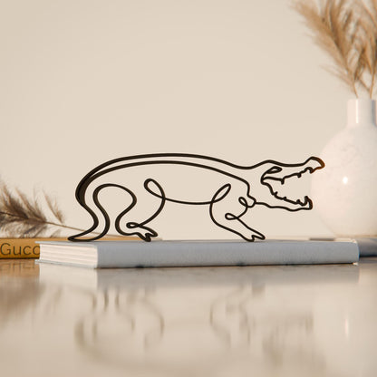 Anatolian Gift BoxCrocodile - Line Art Figure