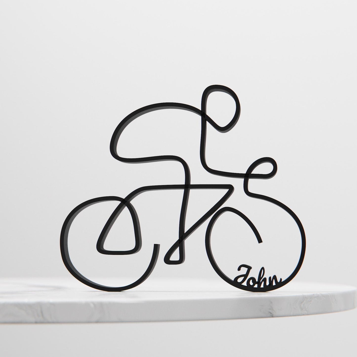 Anatolian Gift BoxCyclist - Customized Line Art Figure