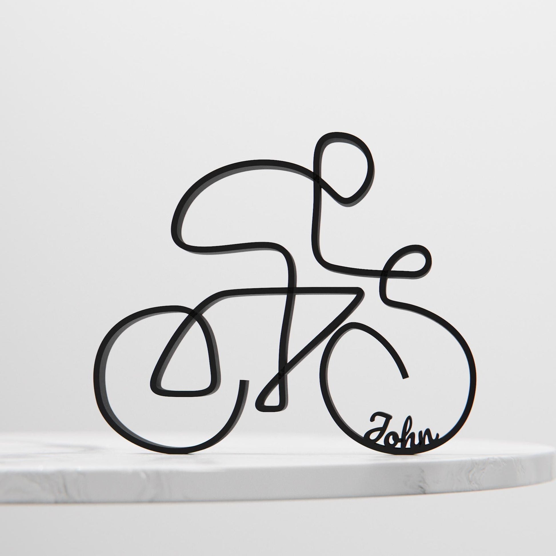 Anatolian Gift BoxCyclist - Customized Line Art Figure