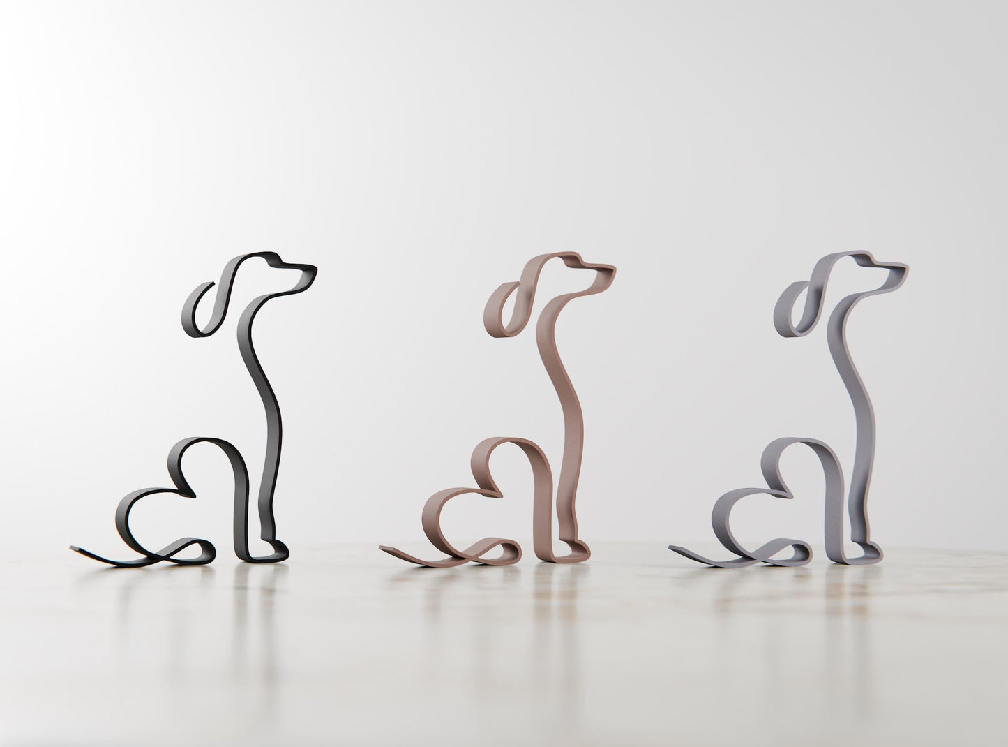 Anatolian Gift BoxDachshund Dog 17 - Line Art Figure