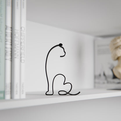Scottish Fold Shorthair Cat 08 - Line Art Figure