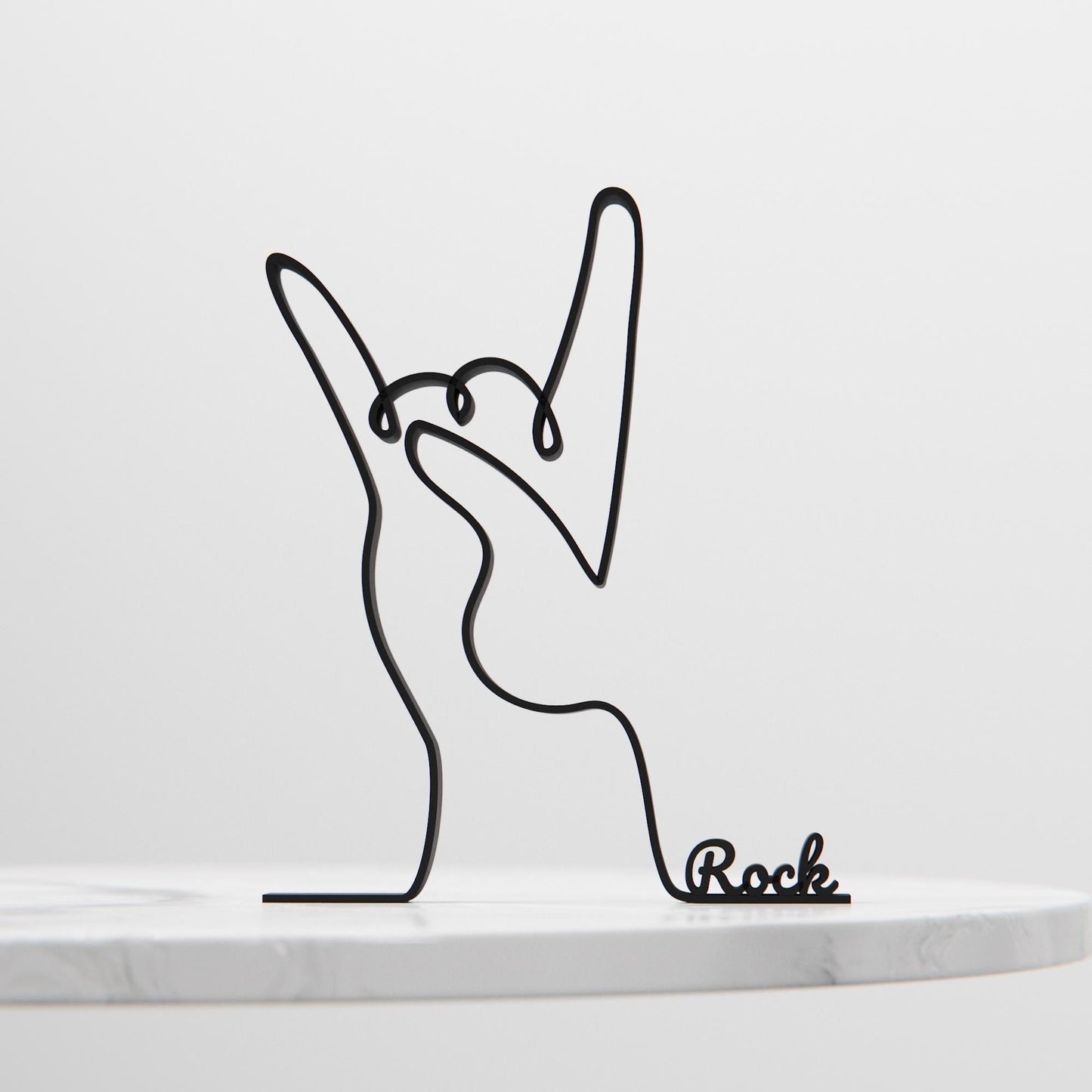 Anatolian Gift BoxDevil Horn Hand - Customized Line Art Figure