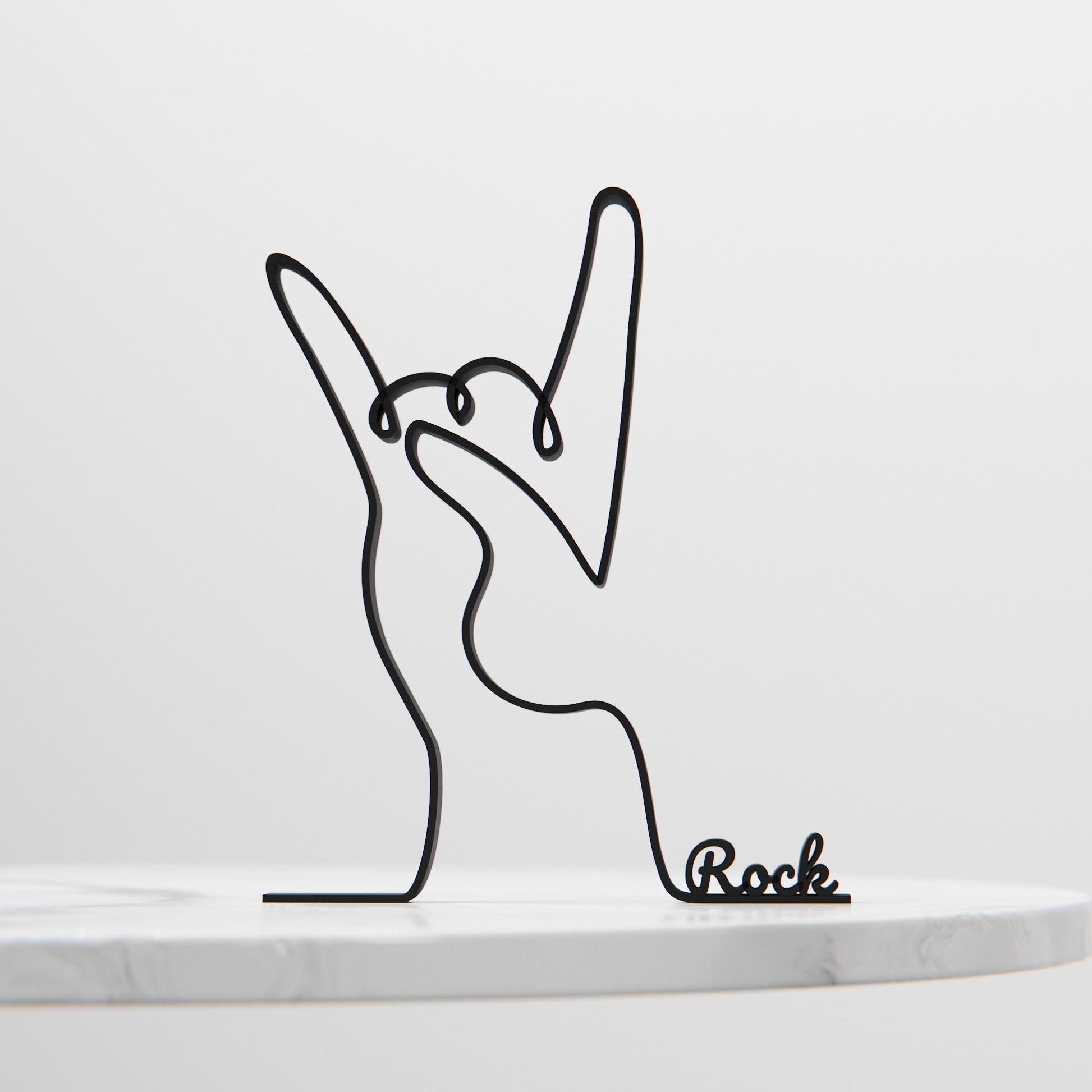 Anatolian Gift BoxDevil Horn Hand - Customized Line Art Figure