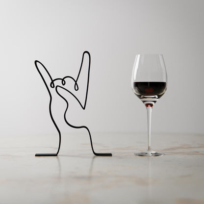 Anatolian Gift BoxDevil Horn Hand - Customized Line Art Figure