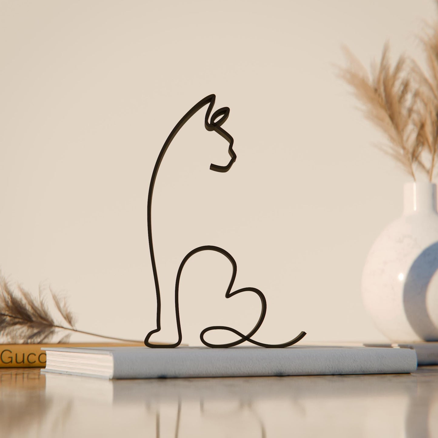 Anatolian Gift BoxDevon Rex Cat 09 - Line Art Figure