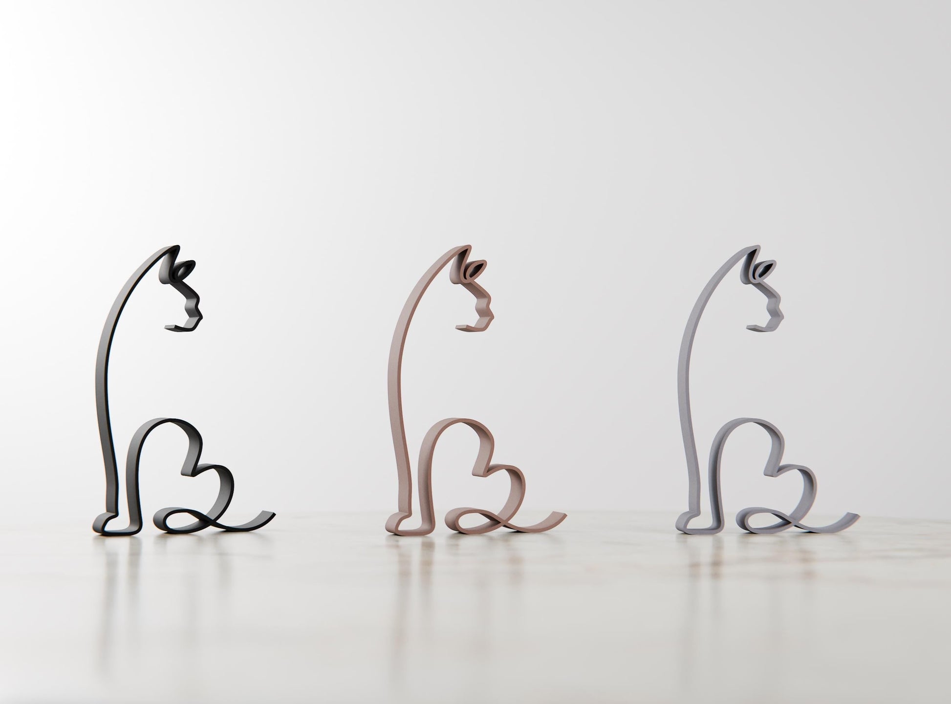 Anatolian Gift BoxDevon Rex Cat 09 - Line Art Figure