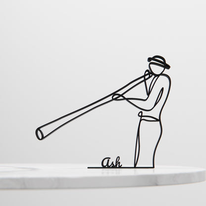 Anatolian Gift BoxDidgeridoo Player - Customized Line Art Figure