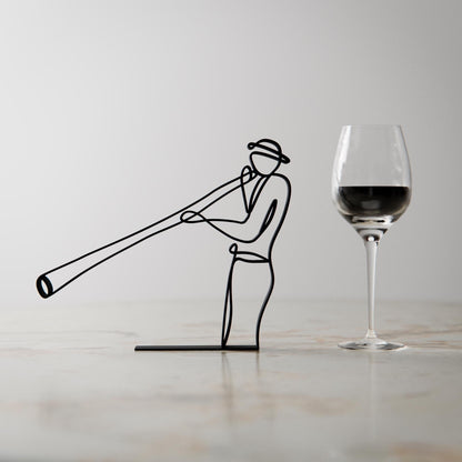 Anatolian Gift BoxDidgeridoo Player - Customized Line Art Figure