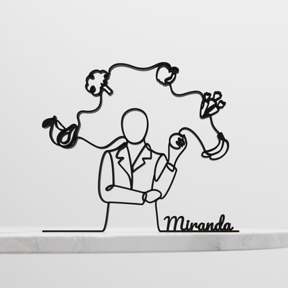 Anatolian Gift BoxDietitian - Customized Line Art Figure