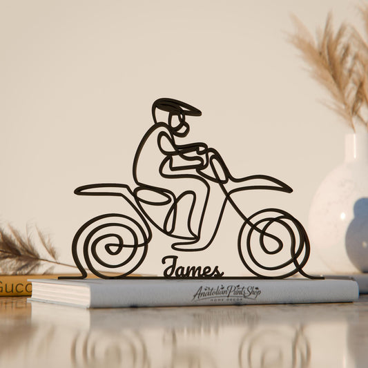 Anatolian Gift BoxDirtbiker - Customized Line Art Figure