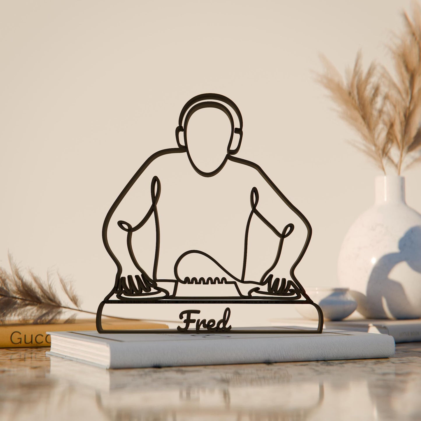 Anatolian Gift BoxDJ - Customized Line Art Figure