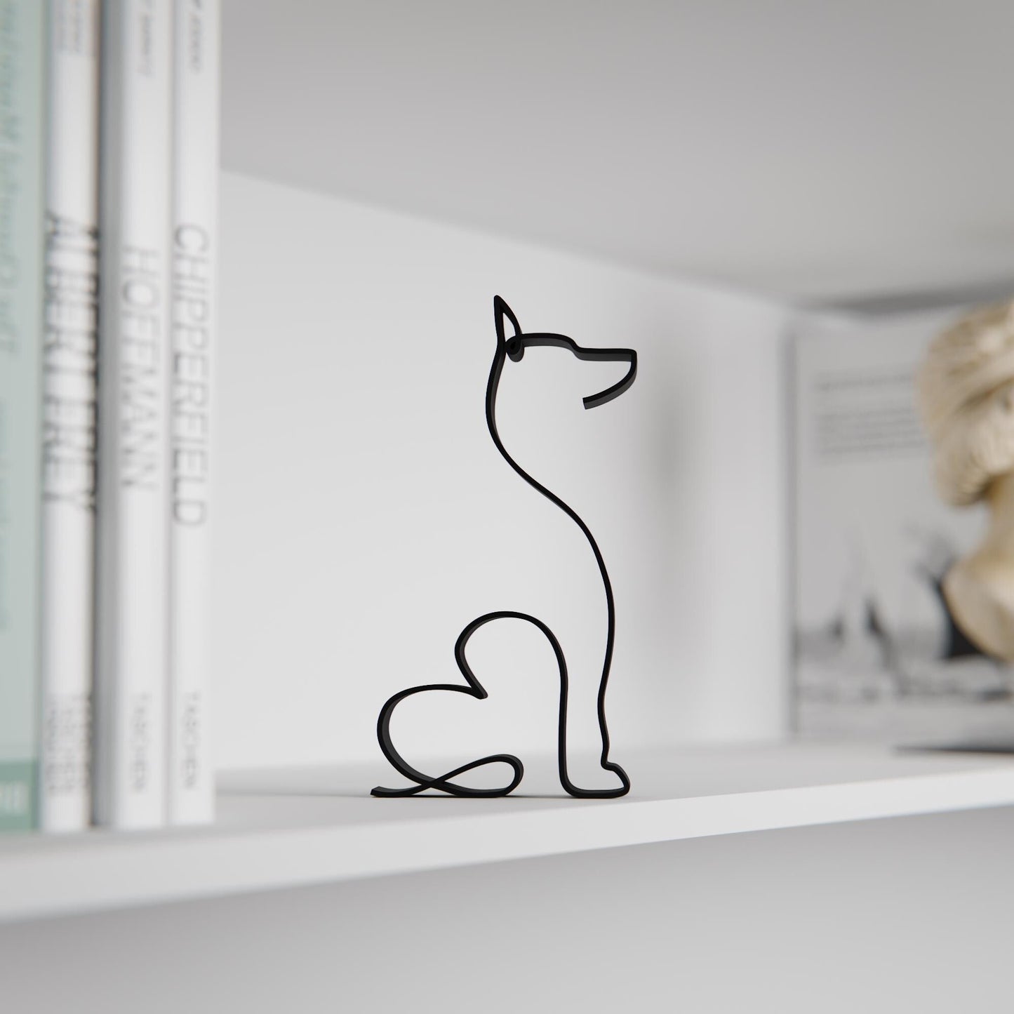 Anatolian Gift BoxDoberman Dog 21 - Line Art Figure