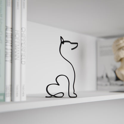 Anatolian Gift BoxDoberman Dog 21 - Line Art Figure