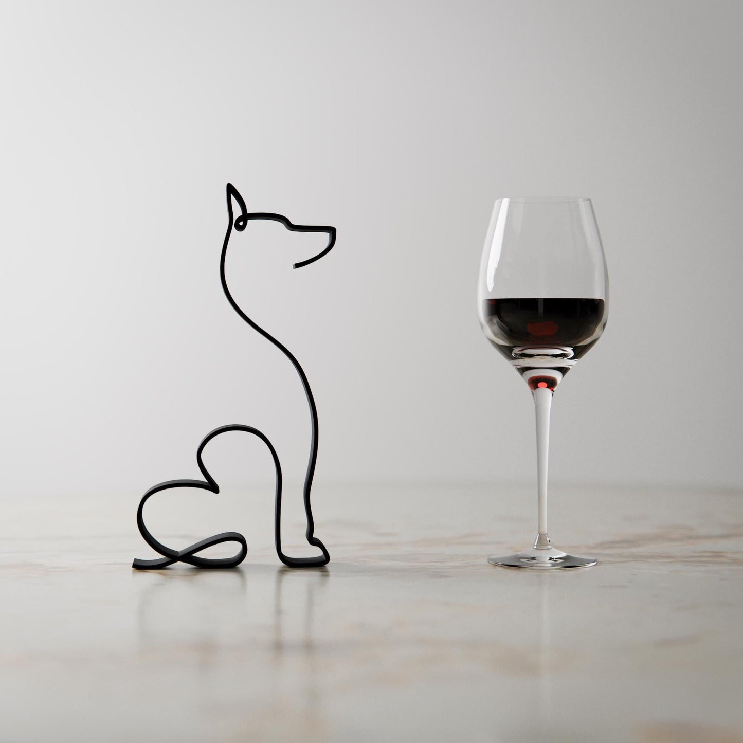 Anatolian Gift BoxDoberman Dog 21 - Line Art Figure