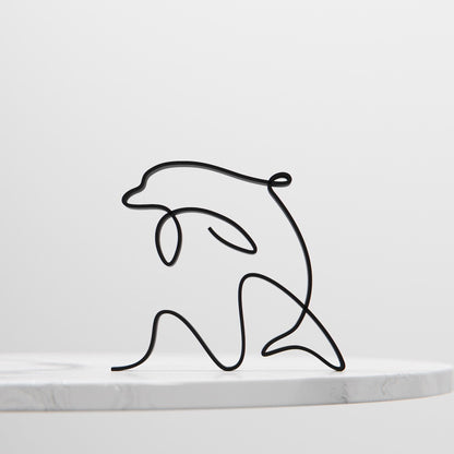 Anatolian Gift BoxDolphin - Line Art Figure