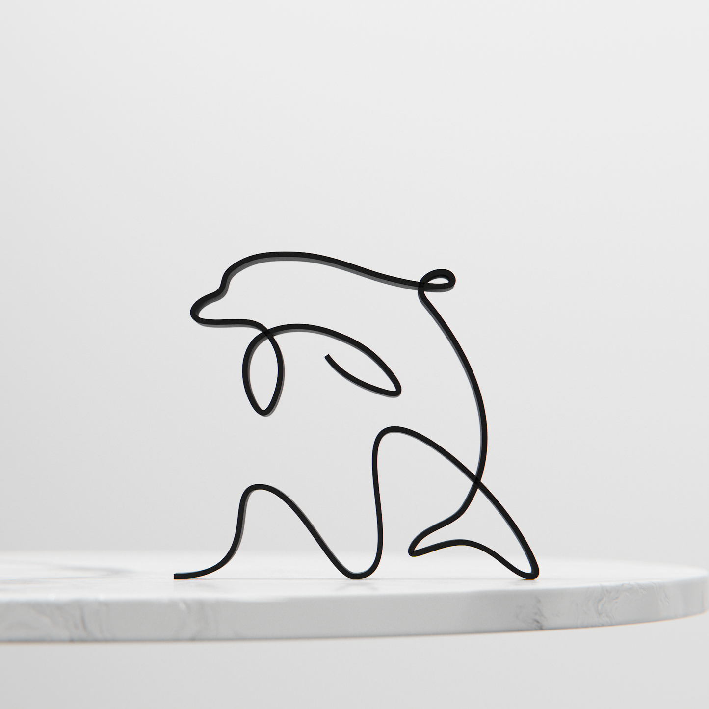 Dolphin - Line Art Figure