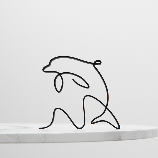 Dolphin - Line Art Figure