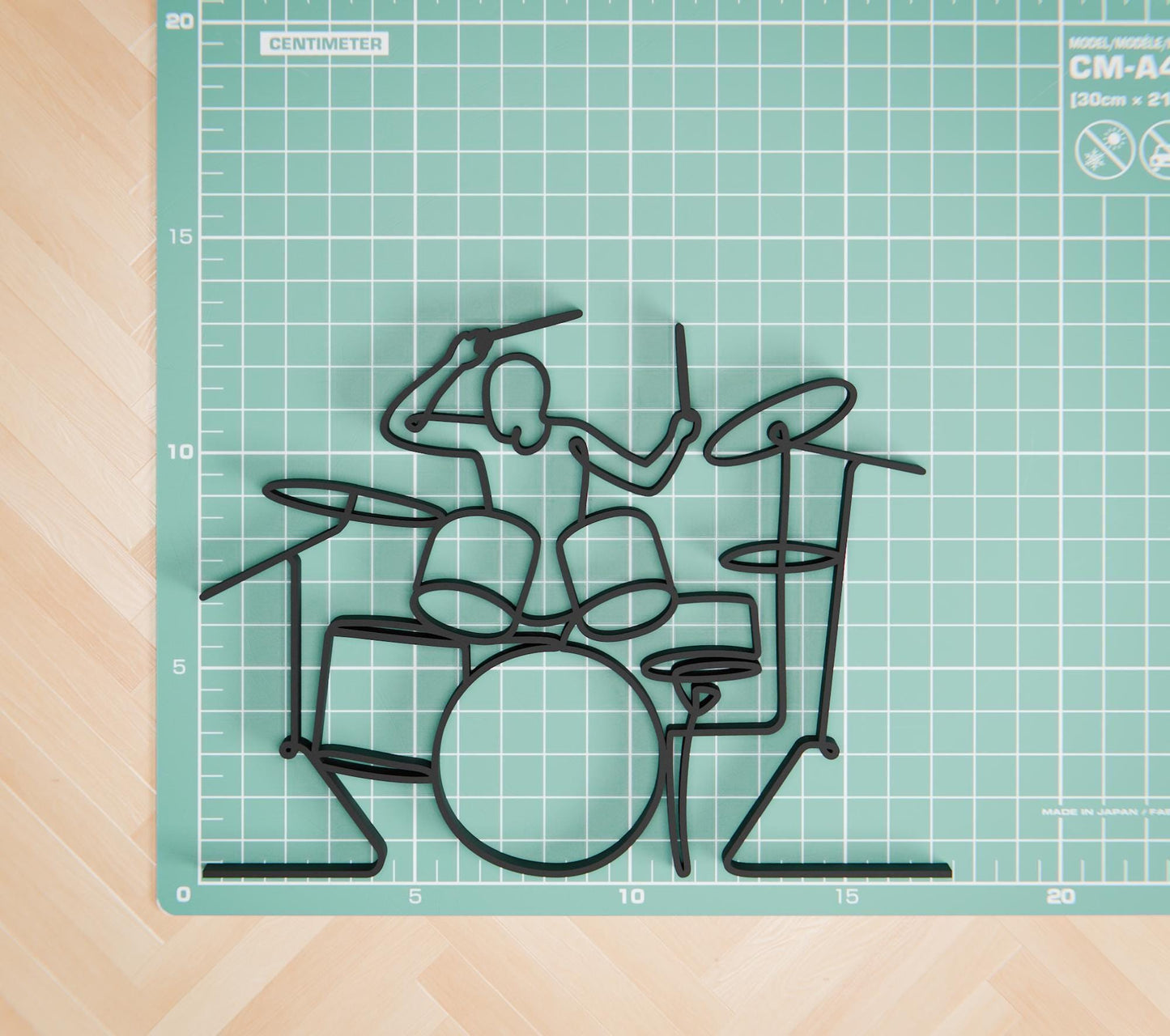 Anatolian Gift BoxDrummer - Customized Line Art Figure