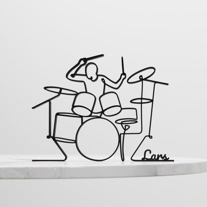 Anatolian Gift BoxDrummer - Customized Line Art Figure