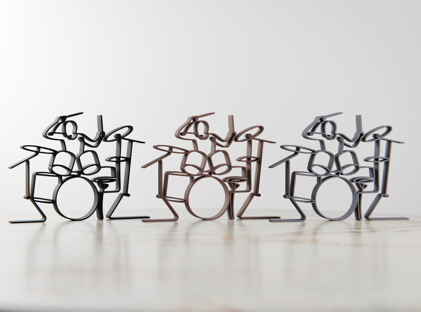 Anatolian Gift BoxDrummer - Customized Line Art Figure