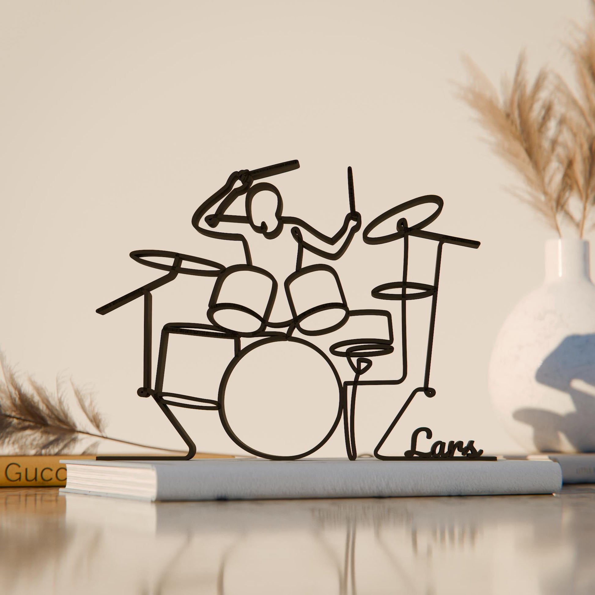 Anatolian Gift BoxDrummer - Customized Line Art Figure