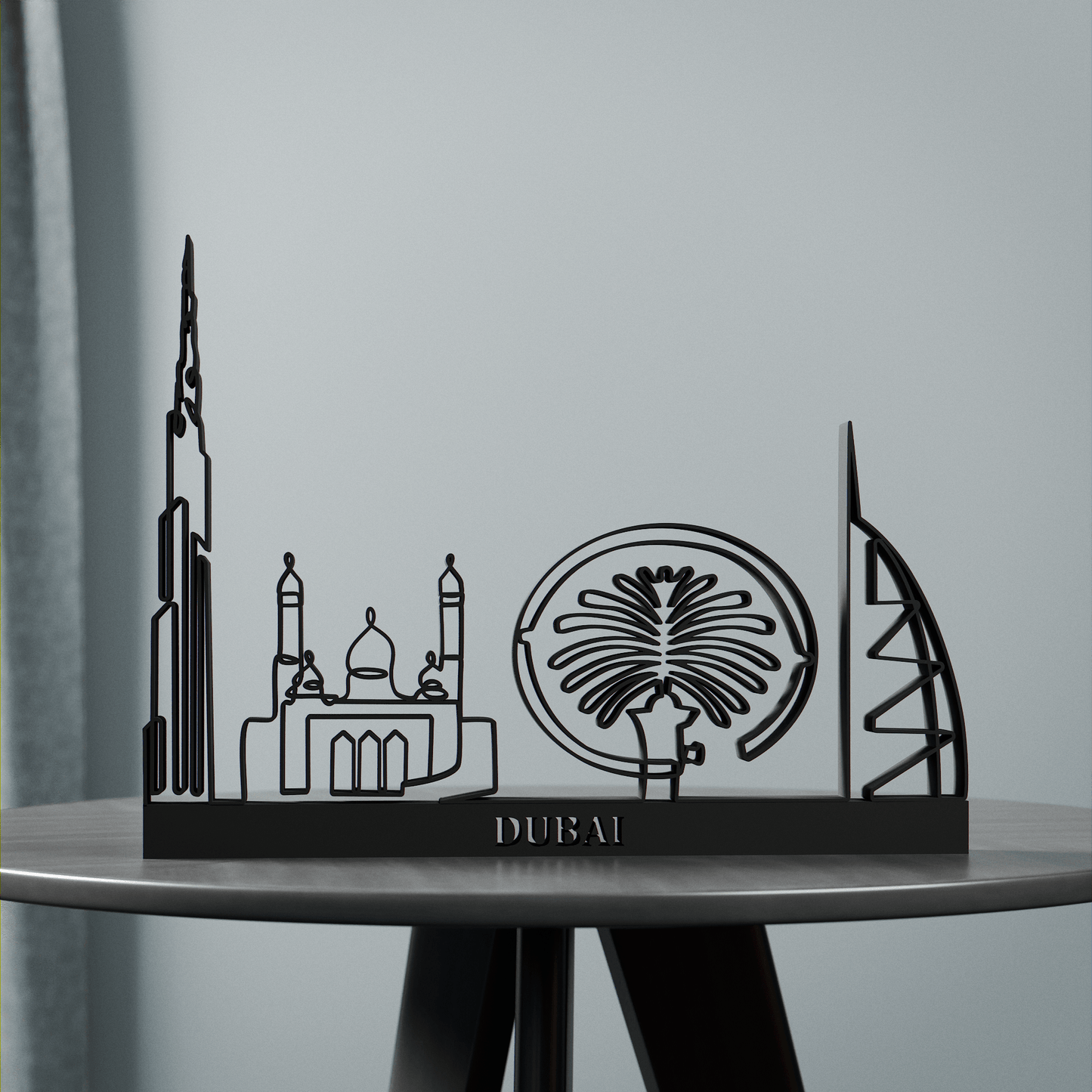 Anatolian Gift BoxDubai Cityscape - Line Art Figure