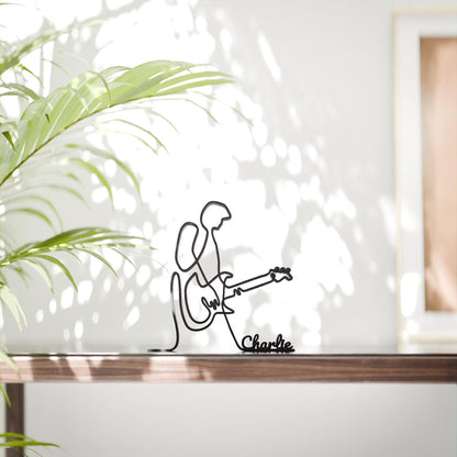 Anatolian Gift BoxElectric Guitarist - Customized Line Art Figure