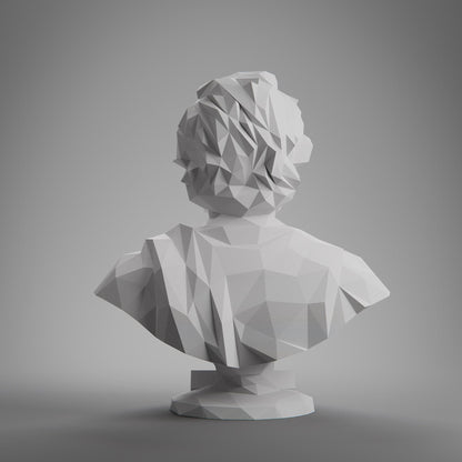 Anatolian Gift BoxEpictetus, Low Poly Bust, Greek Stoic Philosopher Sculpture, Stoic Sculpture, 3D Printed Gift, Home Decor, Office Decor