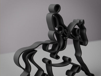 Anatolian Gift BoxEquestrian - Customized Line Art Figure