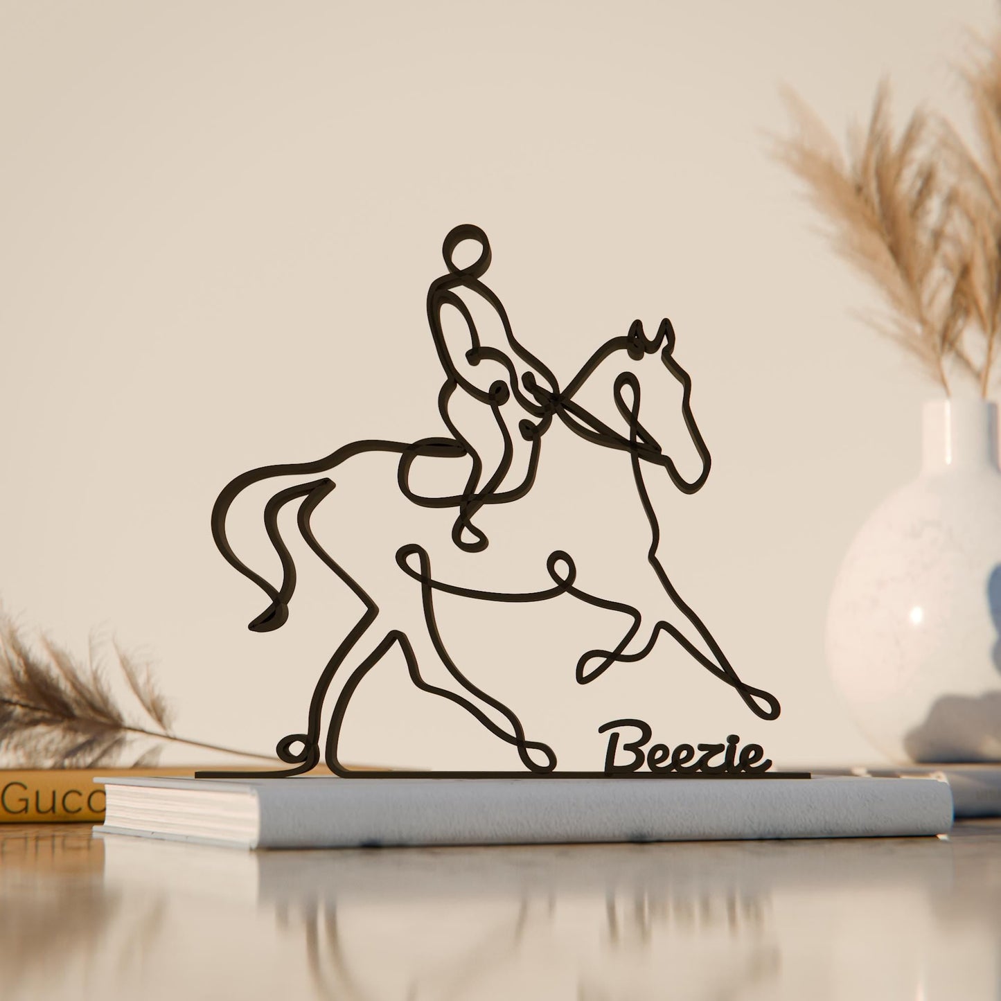 Anatolian Gift BoxEquestrian - Customized Line Art Figure