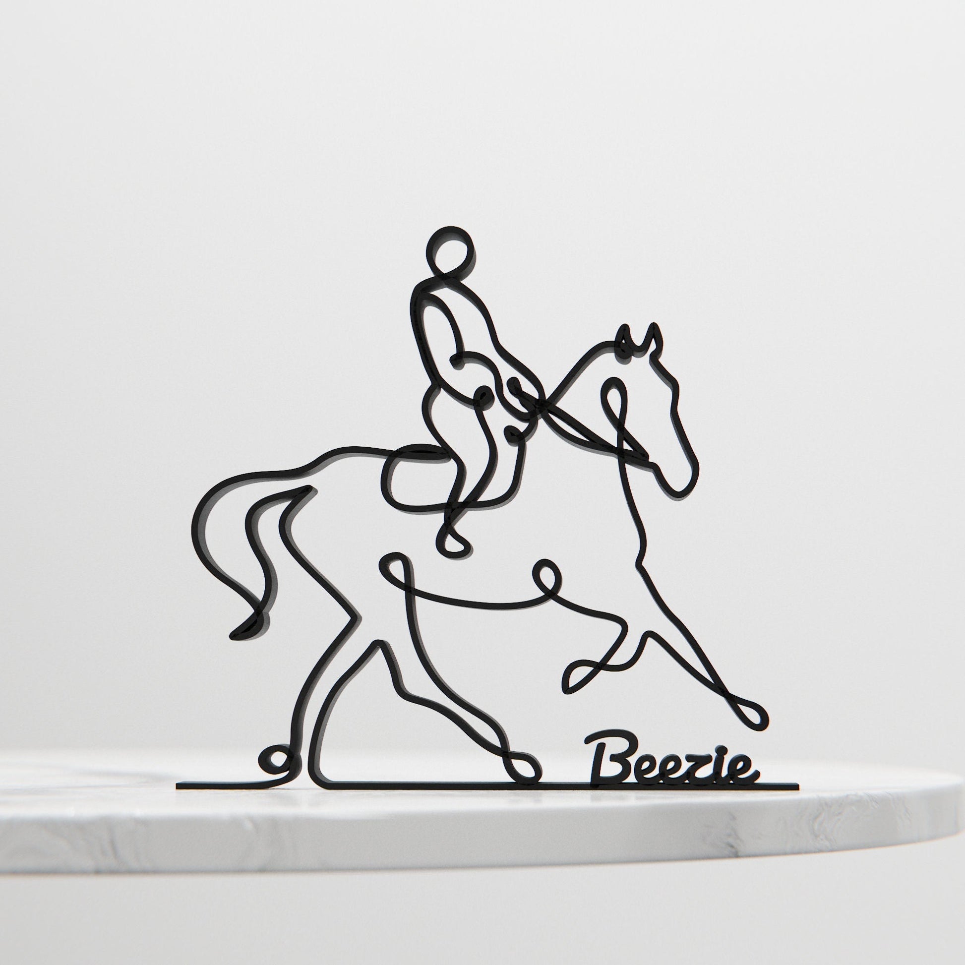 Anatolian Gift BoxEquestrian - Customized Line Art Figure