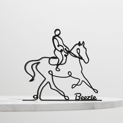 Anatolian Gift BoxEquestrian - Customized Line Art Figure