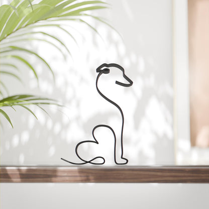 Italian Greyhound Dog 32 - Line Art Figure