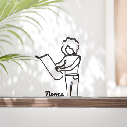 Anatolian Gift BoxFemale Architect - Customized Line Art Figure