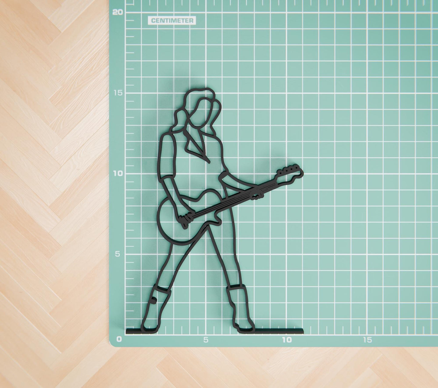 Anatolian Gift BoxFemale Bass Guitarist - Customized Line Art Figure