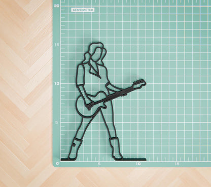 Anatolian Gift BoxFemale Bass Guitarist - Customized Line Art Figure