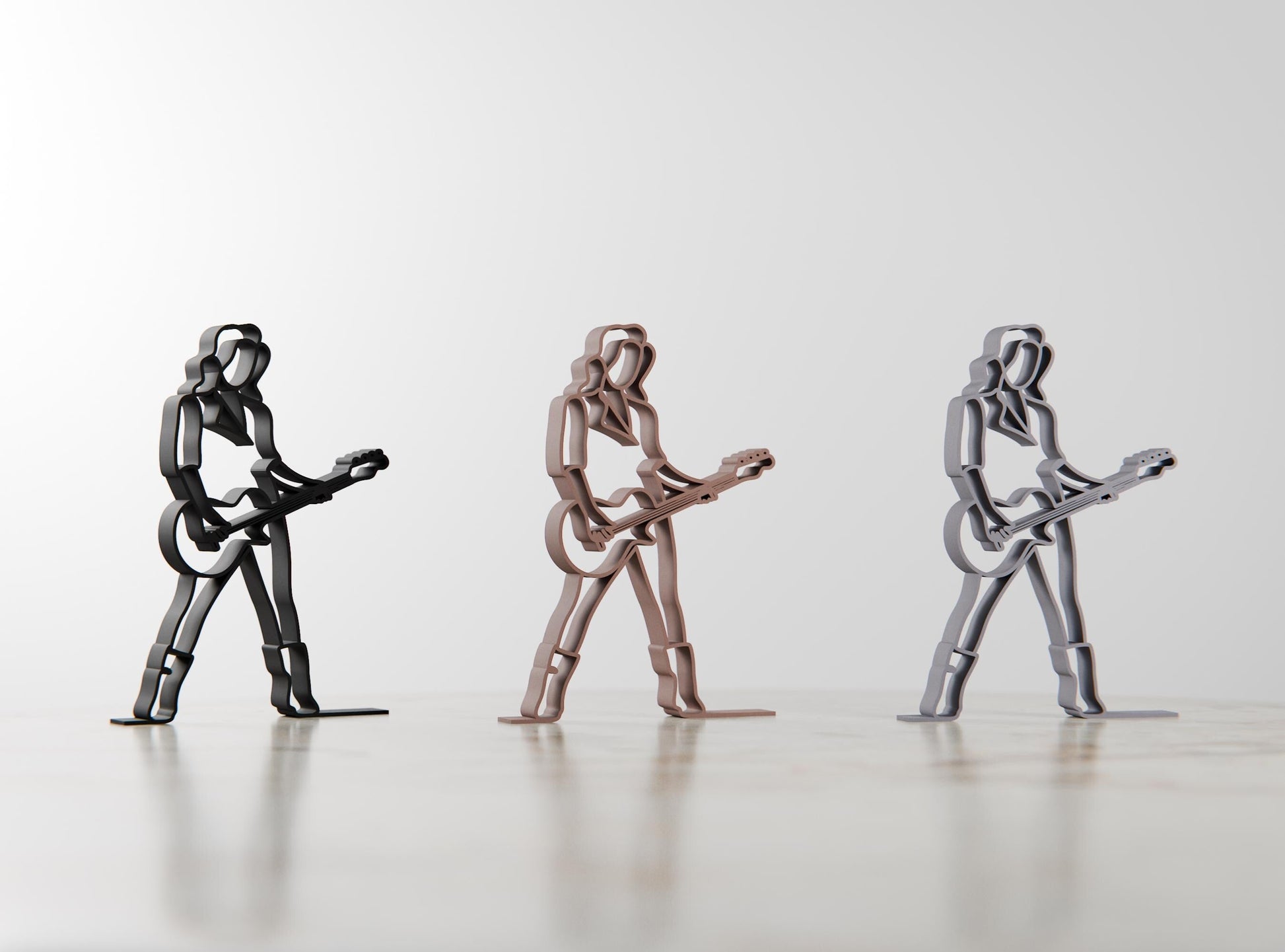 Anatolian Gift BoxFemale Bass Guitarist - Customized Line Art Figure