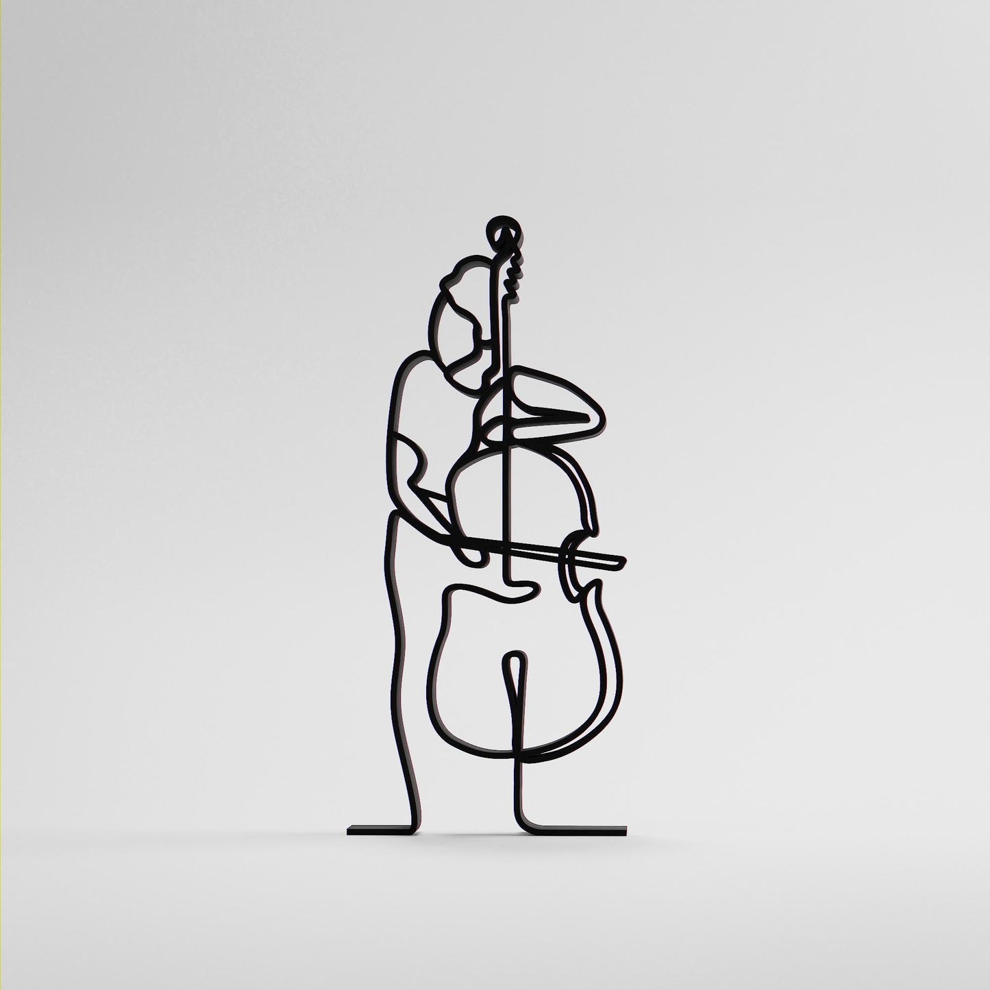 Anatolian Gift BoxFemale Contrabass Player - Customized Line Art Figure