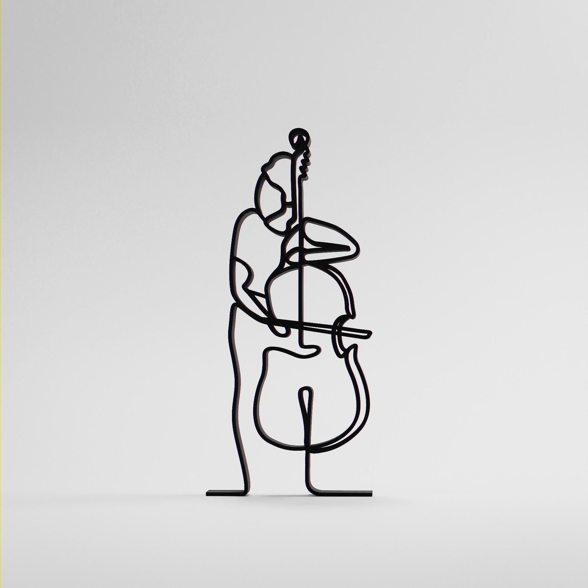 Anatolian Gift BoxFemale Contrabass Player - Customized Line Art Figure