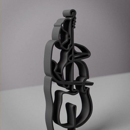 Anatolian Gift BoxFemale Contrabass Player - Customized Line Art Figure