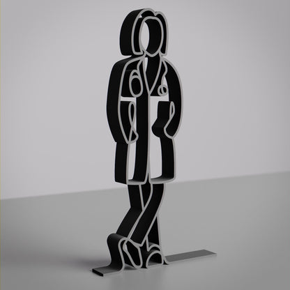 Anatolian Gift BoxFemale Doctor - Customized Line Art Figure