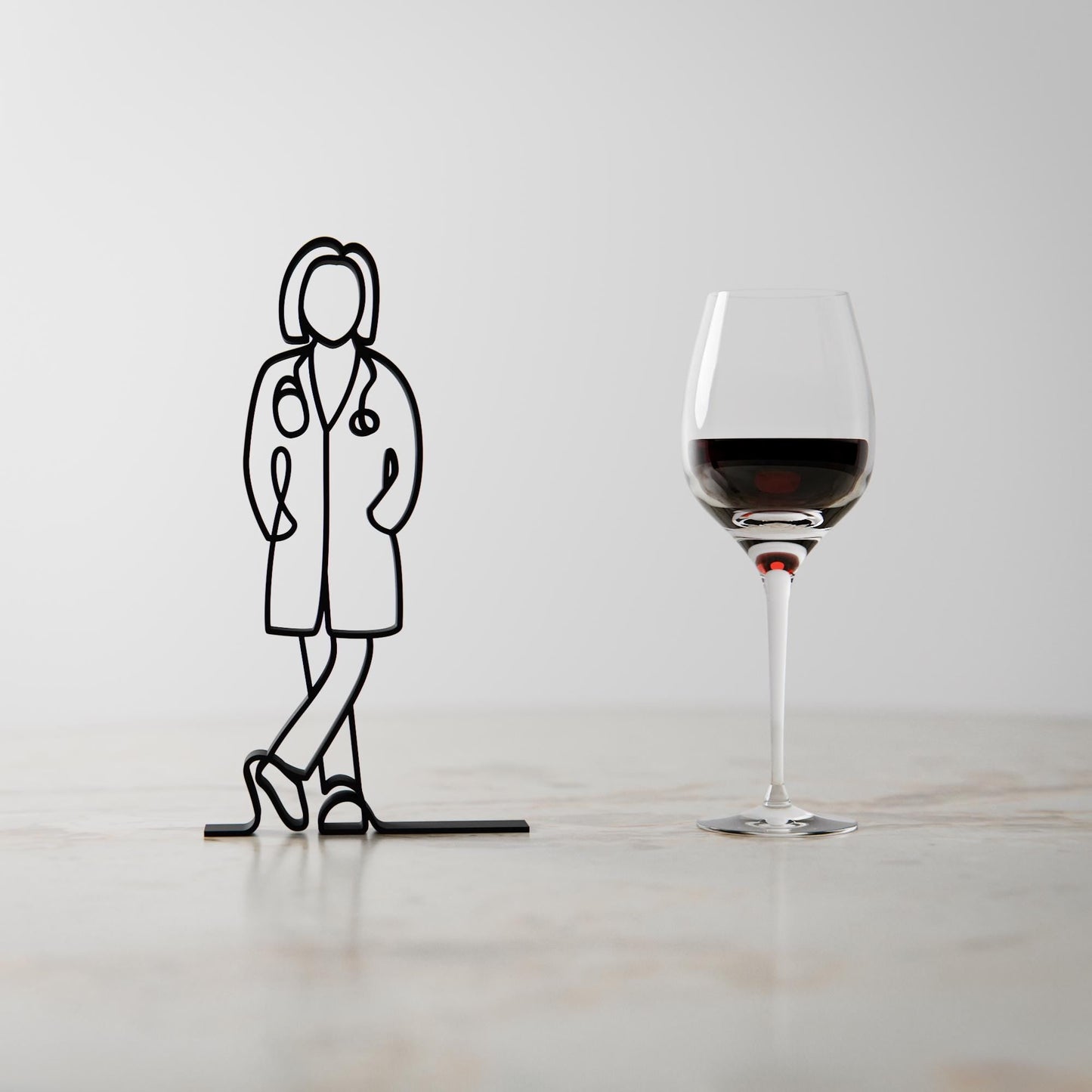 Anatolian Gift BoxFemale Doctor - Customized Line Art Figure