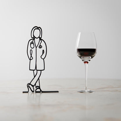 Anatolian Gift BoxFemale Doctor - Customized Line Art Figure